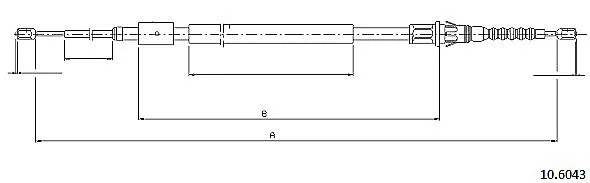 Handbromsvajer METZGER 10.6043