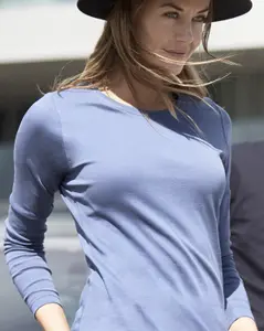 ID Interlock T-shirt, Långärmad Vit