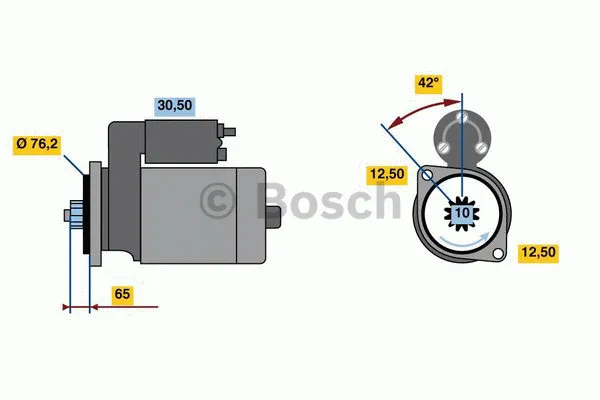 Startmotor BOSCH 0 986 020 270