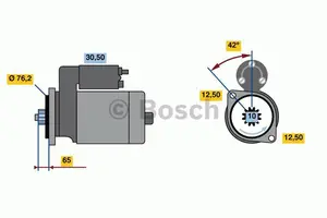 Startmotor BOSCH 0 986 020 270