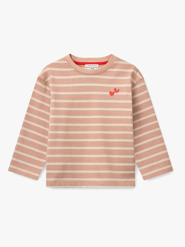 LIEWOOD Tyler T-shirt, Pale Tuscany / Sandy Stripe, 98-104