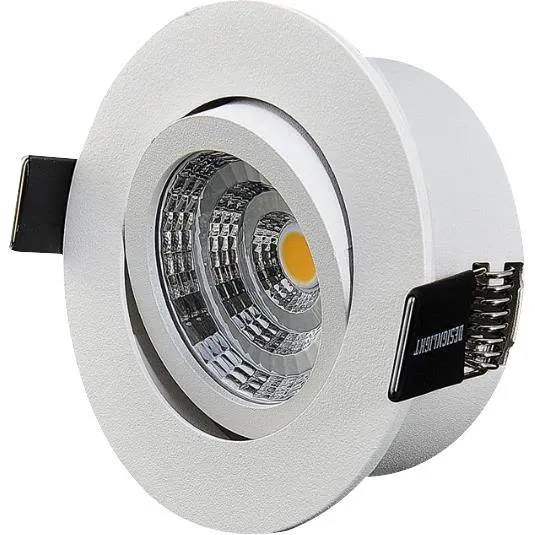 Designlight Q-1MW Downlight med drivdon, 3000 K, tilt