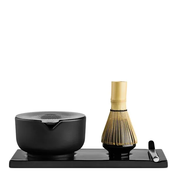 Fellow Matte Black matcha-teset