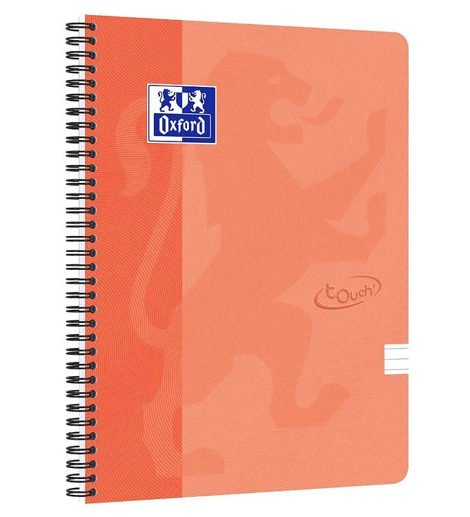 Oxford Anteckningsbok - Touch - Linjerad - A4+ - Orange