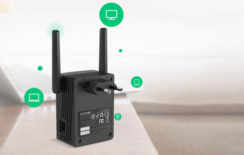 BW-NET2 WiFi Extender för trådlöst nätverk