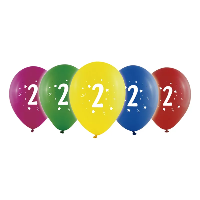 Sifferballong Latex Två – 10-pack