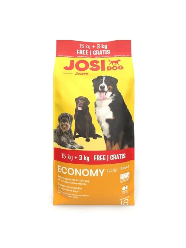 JOSERA JosiDog Economy - torrfoder för hund - 15kg + 3kg