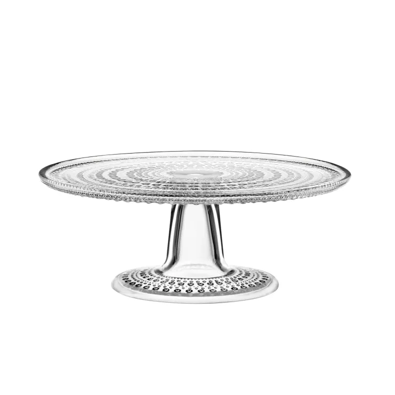Iittala – Kastehelmi – Kakfat 240 mm klarklarglas Design Oiva Toikka