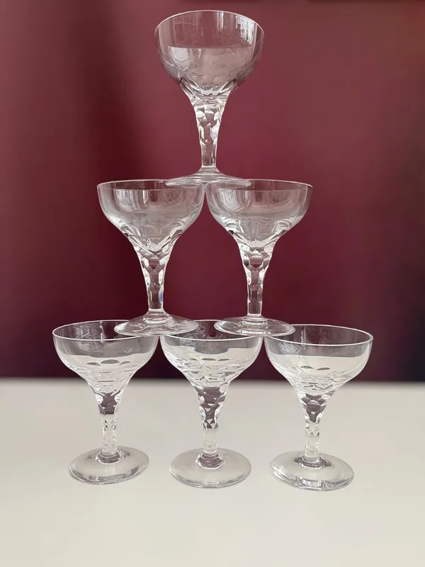 Orrefors – Carina – 6 st Martini / Likör glas Design Ingeborg Lundin