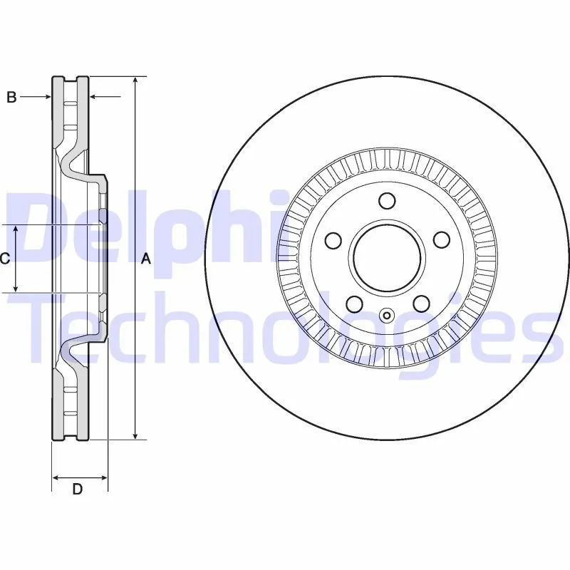 Bromsskiva DELPHI BG9171C