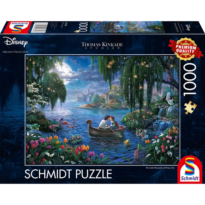 Disney The Little Mermaid Thomas Kinkade Pussel 1000 bitar Schmidt