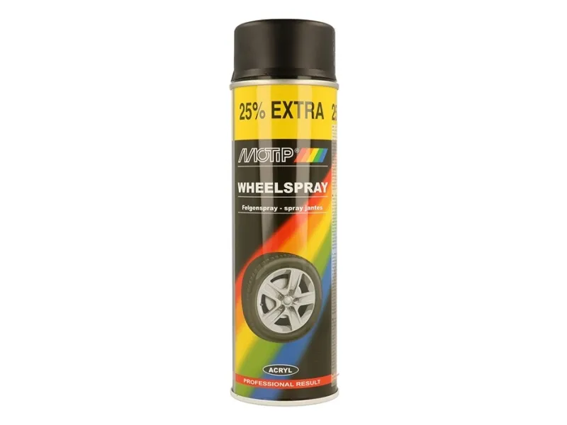 Motip Universalfärg Rim spray svart matt 500ml.