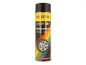 Motip Universalfärg Rim spray svart matt 500ml.