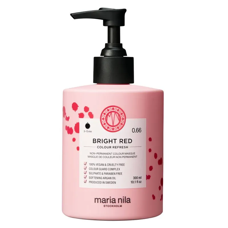 maria nila Colour Refresh Semi-Permanent Color Mask 0.66 Bright Red