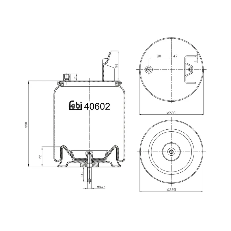 Luftbälg FEBI BILSTEIN 40602