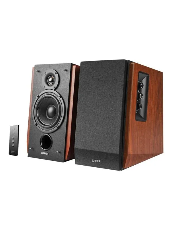 Edifier R1700BT - 4″ Bluetooth Bookshelf Speakers - 66W - Brown