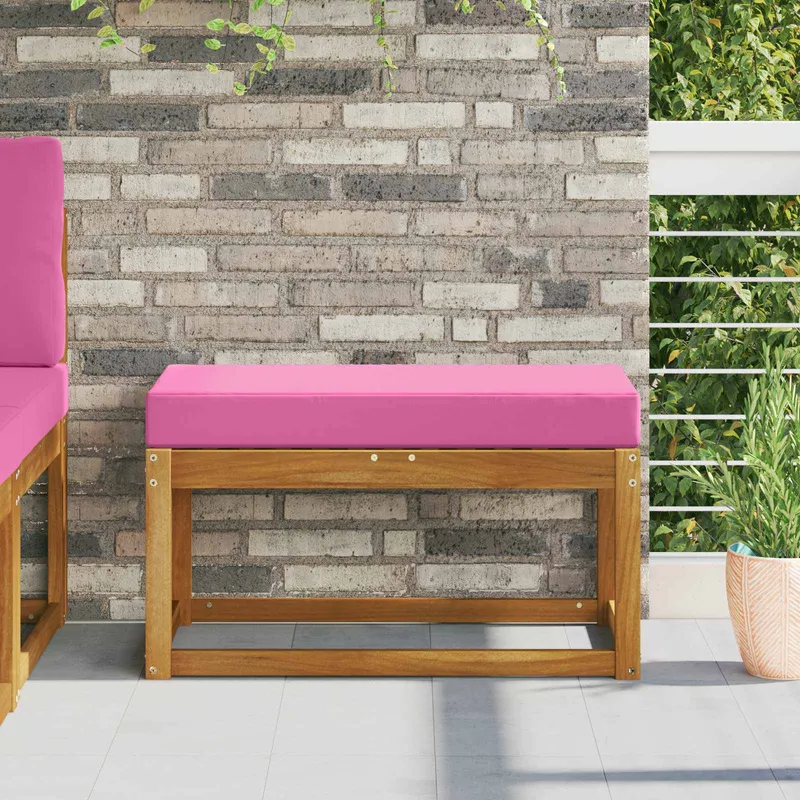 vidaXL Utomhus sitskudde Tyg Rosa 80 x 40 x 8 cm