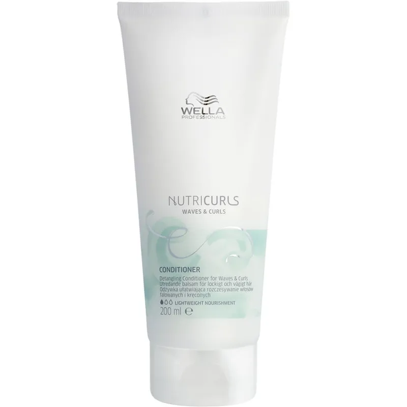 Wella Professionals NUTRICURLS Detangling Conditioner for Waves & Curls - 200 ml
