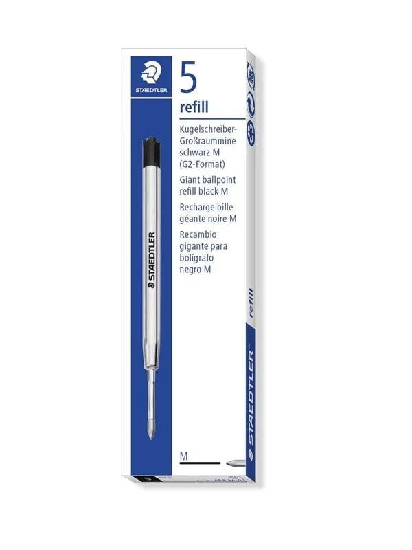 Staedtler 458 M-9 svart G2 Jumbo kulspetspennrefill