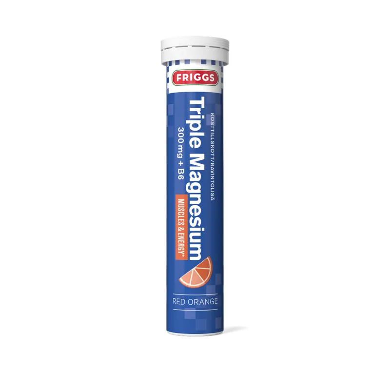 Friggs Triple Magnesium 300 mg + B6 Red Orange 20 brustabletter