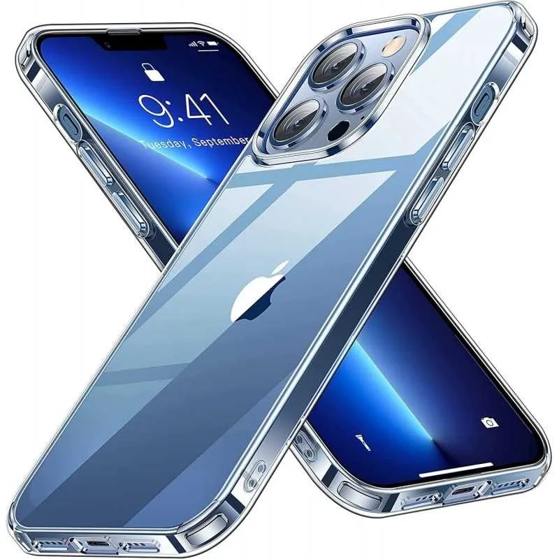 iPhone 11/12/13/14/15 Stötdämpande Skal Simple V2 – Transparent
