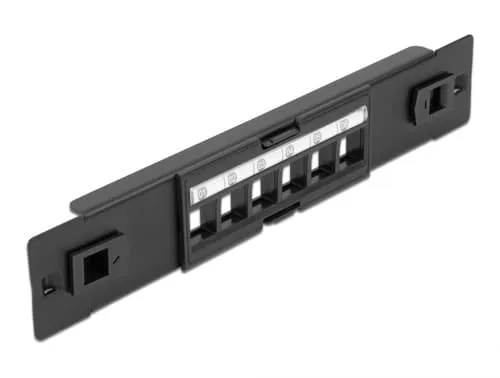 Delock Patchpanel Svart 1u
