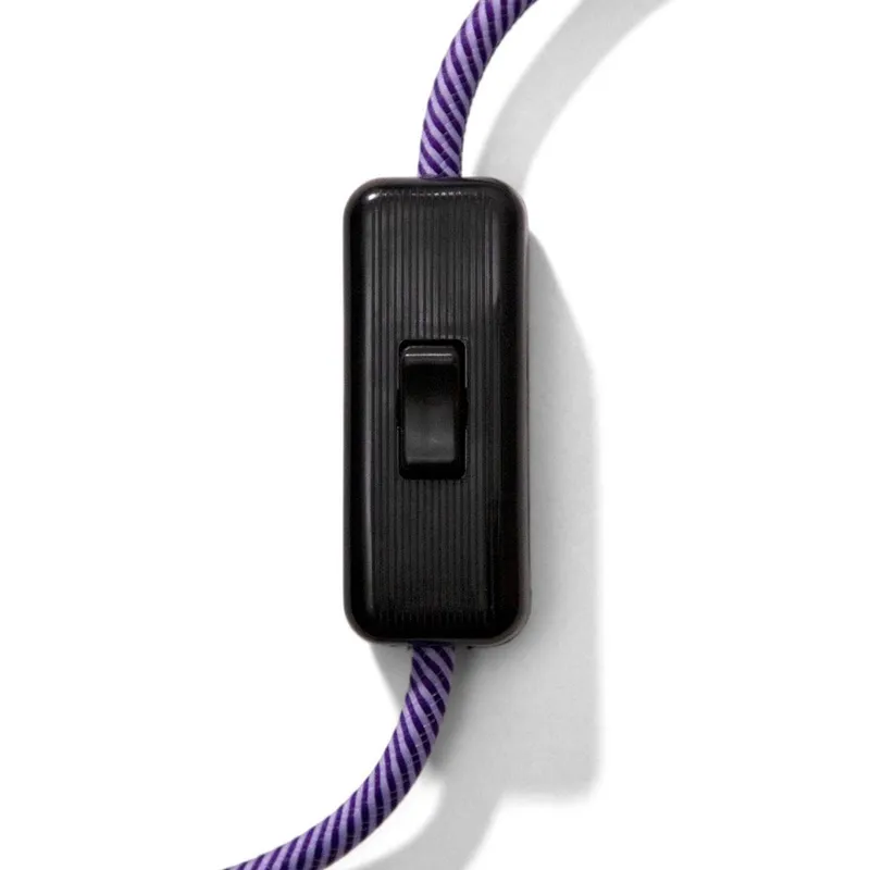 Creative cables Sladdströmbrytare enpolig svart