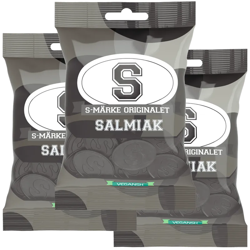 3st - S-Märke Salmiak 70g