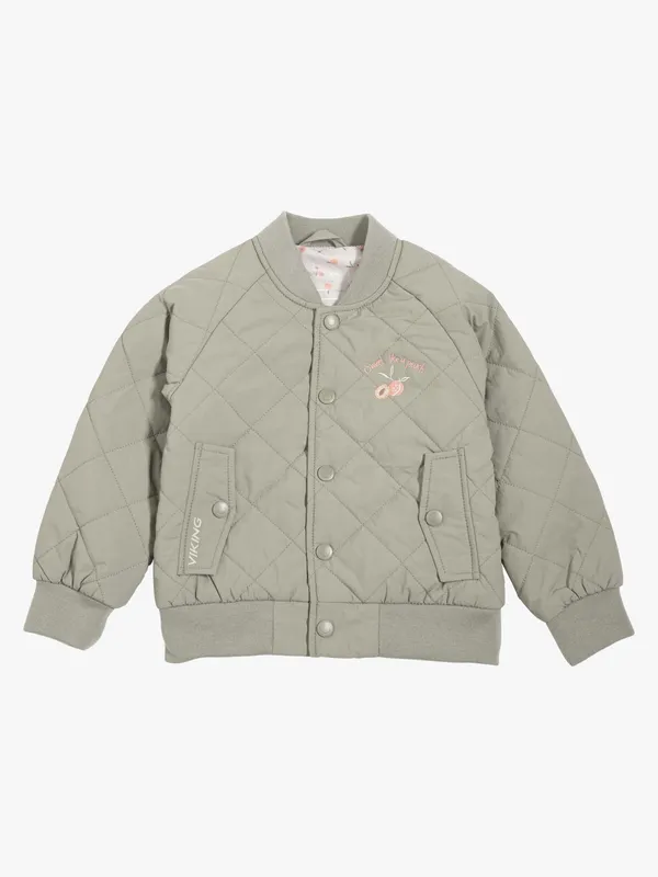 Viking x Kenza Quiltad Jacka, Light Green, 98