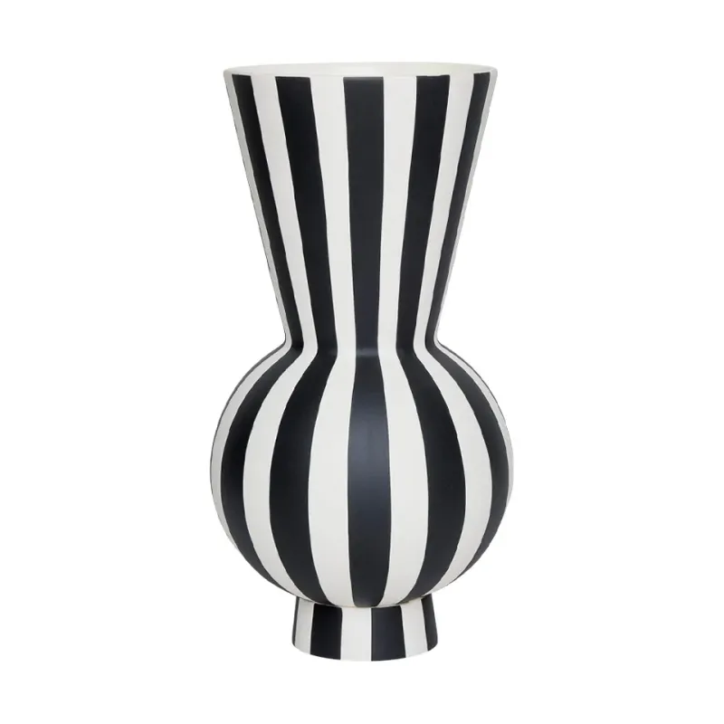 OYOY Toppu vas Ø14,5 cm Black-white