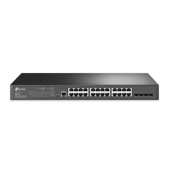 TP-Link JetStream 24-Port Gigabit L2 Managed Switch med 4 SFP-platser