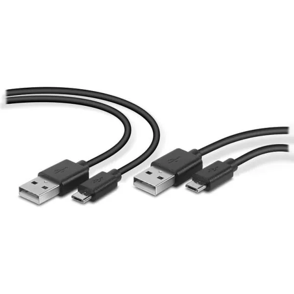 Speedlink - SpeedLink STREAM Play & Charge USB Cable Set - for PS4, black