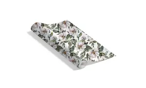 Fototapet - Vita och rosa blommor