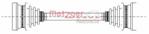 Drivaxel METZGER 7210026