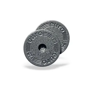 Viktskivor Metall 25 mm, 2 x 1.25 kg