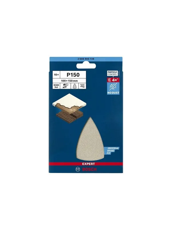 Bosch Expert M480 Net Sanding Sheets P150 10pcs