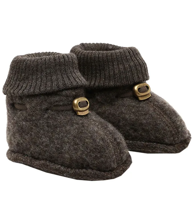 Mikk-Line Tossor Merinoull, Dark Brown Melange, 50-56