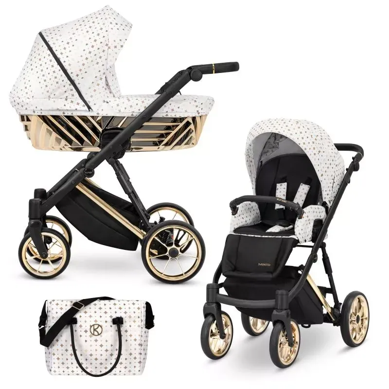 Ivento Glam 2-i-1 barnvagn Vit stil