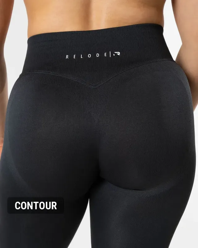 Hybrid Seamless Tights - Jet Black