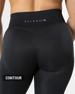 Hybrid Seamless Tights - Jet Black
