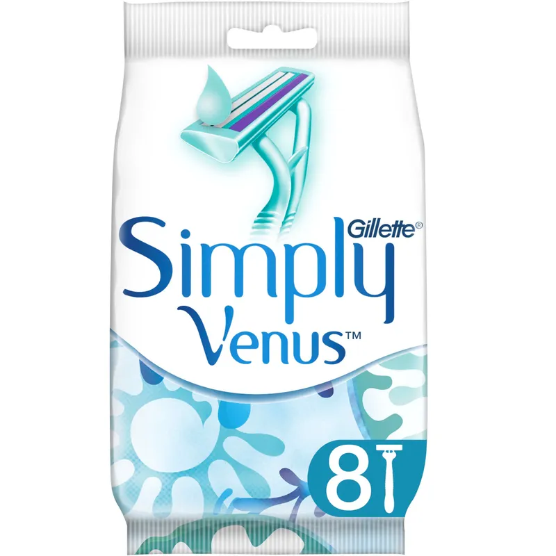 Gillette Venus Gillette Simply Venus 2 Engångsrakhyvlar för kvinnor 8-pack