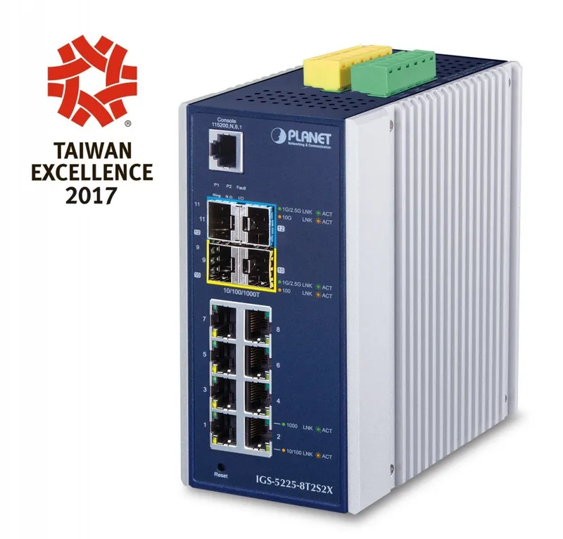 PLANET IGS-5225-8T2S2X - switch - 12 ports - Managed