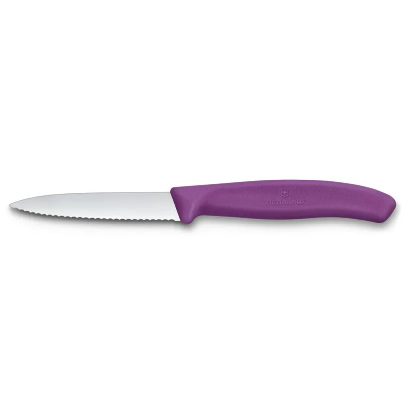 Victorinox Swiss Classic vågtandad skalkniv 8 cm, lila