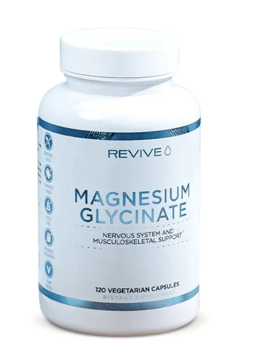 Revive, Magnesiumglycinat, 120 vegetabiliska kapslar