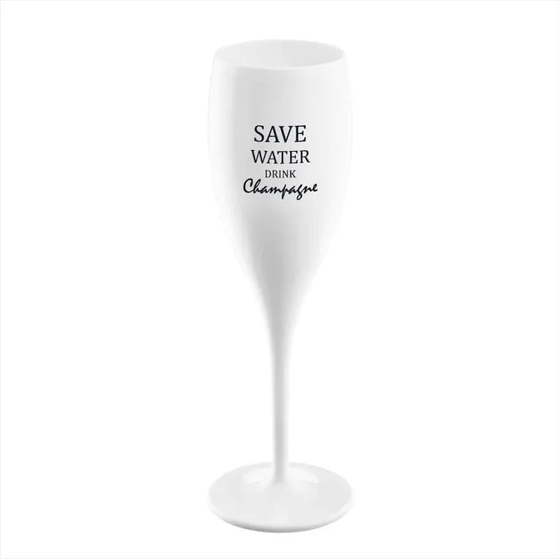Champagneglas Cheers No.1 Save water, drink champagne 100 ml 6-pack