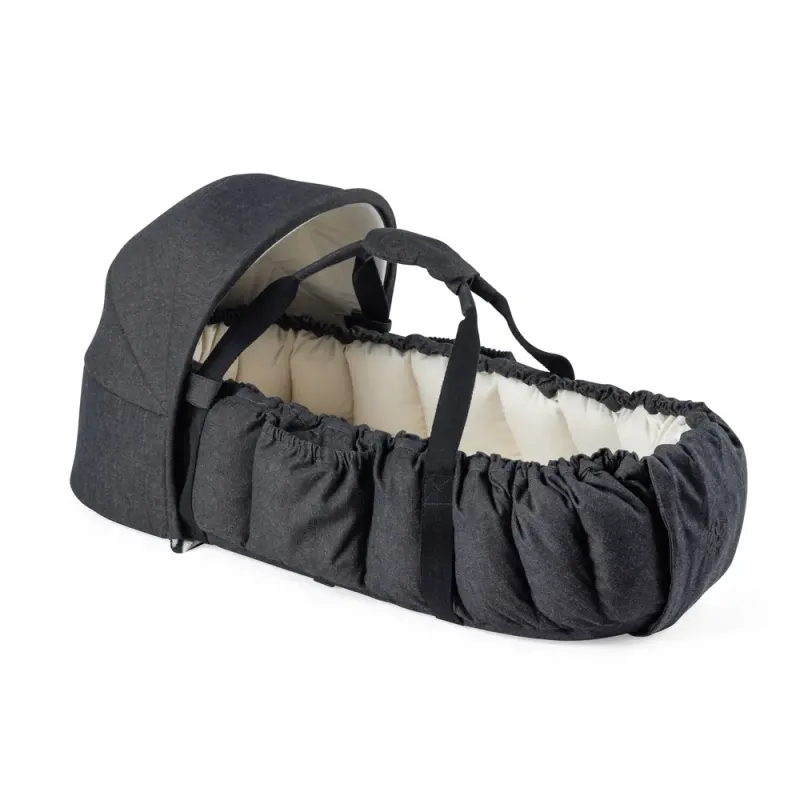 Sebra 3 i 1 Babynest med sufflett Dark Grey Melange