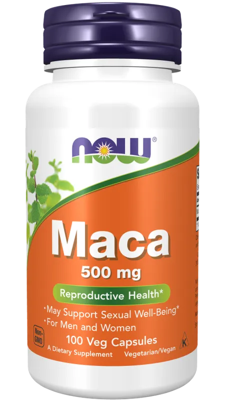 MACA 500 mg 100 vegkapslar NOW