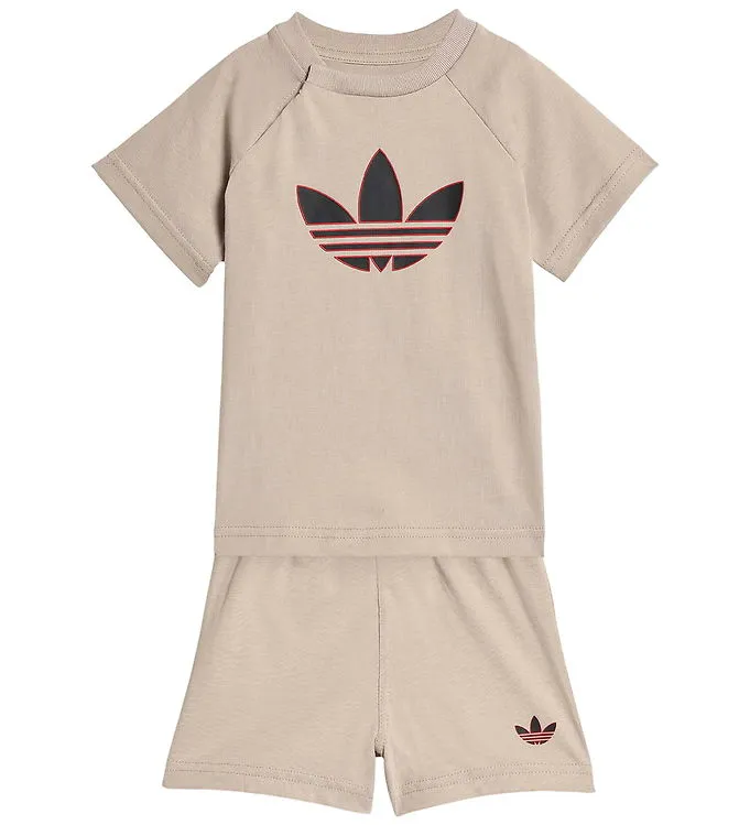 adidas Originals Shortsset – Stine Khaki m. Logo