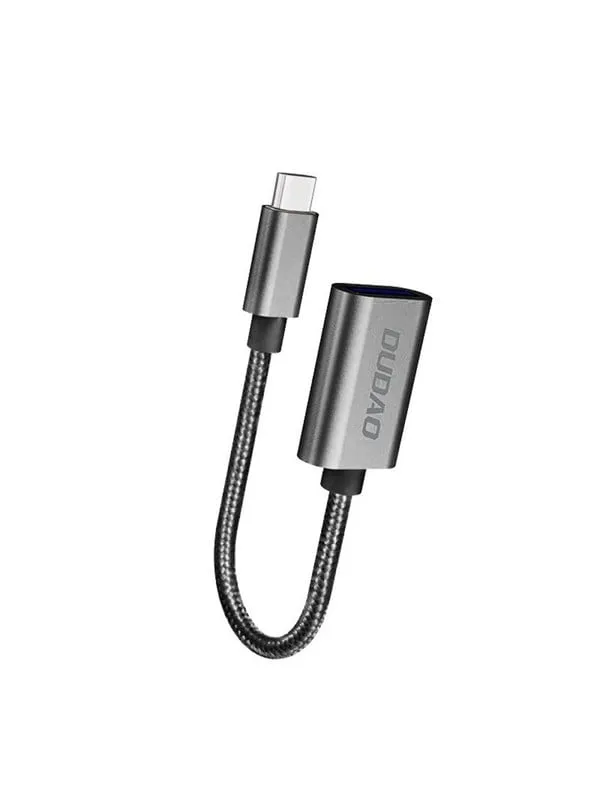 Dudao L15T OTG Adapter USB-C - USB-A - Gray