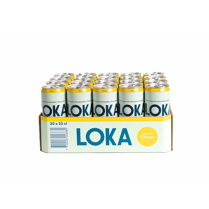 Kolsyrat vatten Loka Citron 33 cl sleek can Inkl. pant
